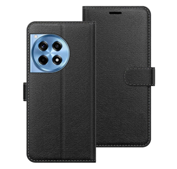 OnePlus 12R Case Cover Flip Folio Leather Wallet Credit Card Slot