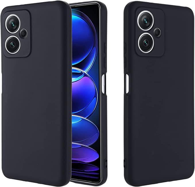 Black Gel Case Tough Shockproof Phone Case Gel Cover Skin for Xiaomi Redmi Note 12