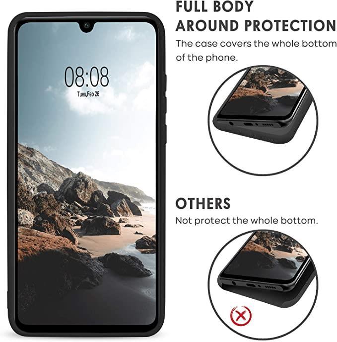 Black Gel Case Tough Shockproof Phone Case Gel Cover Skin for Huawei P30 Pro