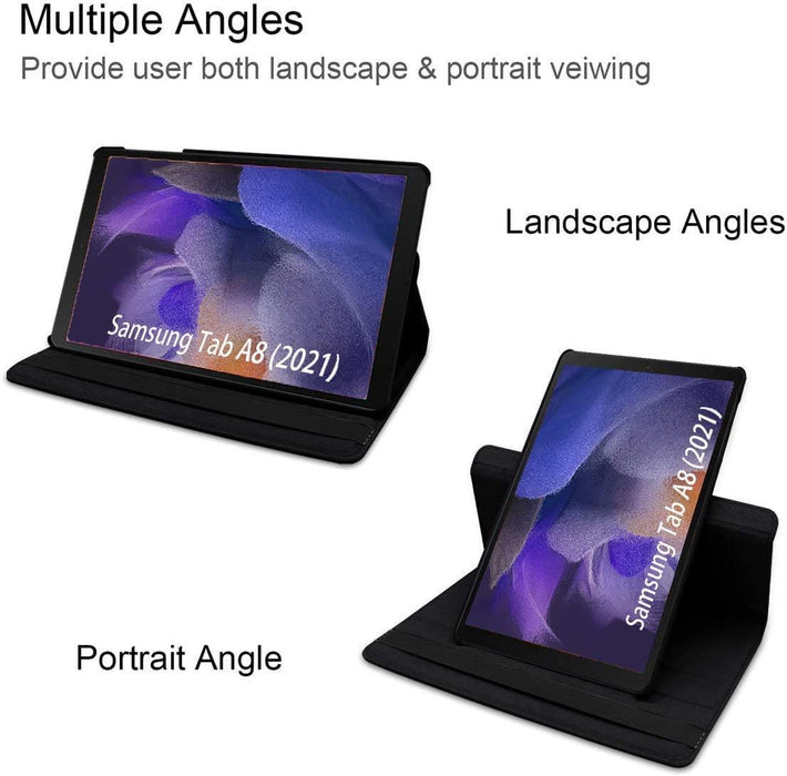 Samsung Galaxy Tab A8 10.5 (2021) (X200) 360° Rotating Folio Case