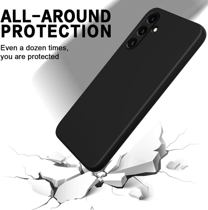 Samsung Galaxy A55  Case Cover Soft Slim Protective TPU Silicone Matte Black