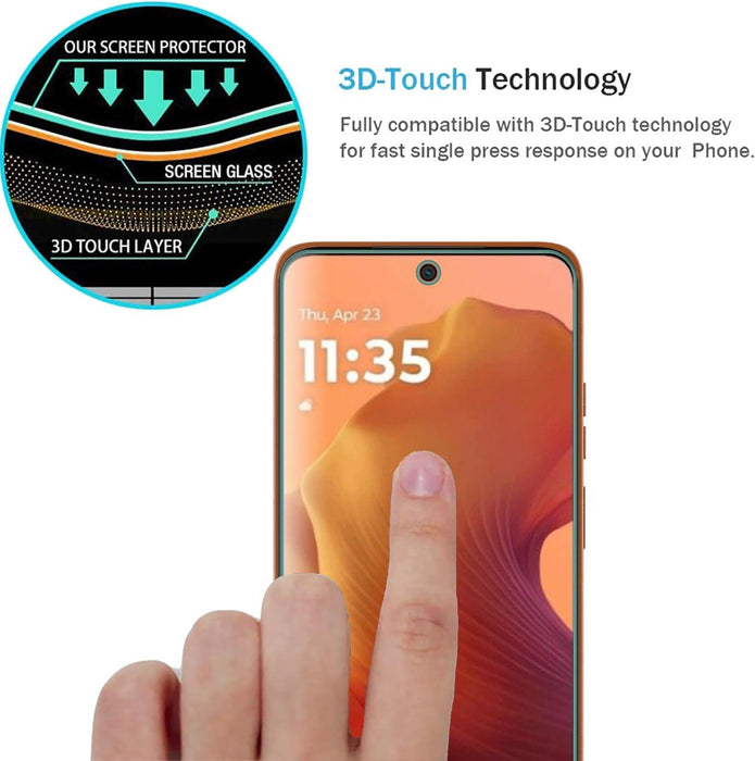 Motorola Moto E15|G05|G05 Tempered Glass Screen Protector |2.5D|