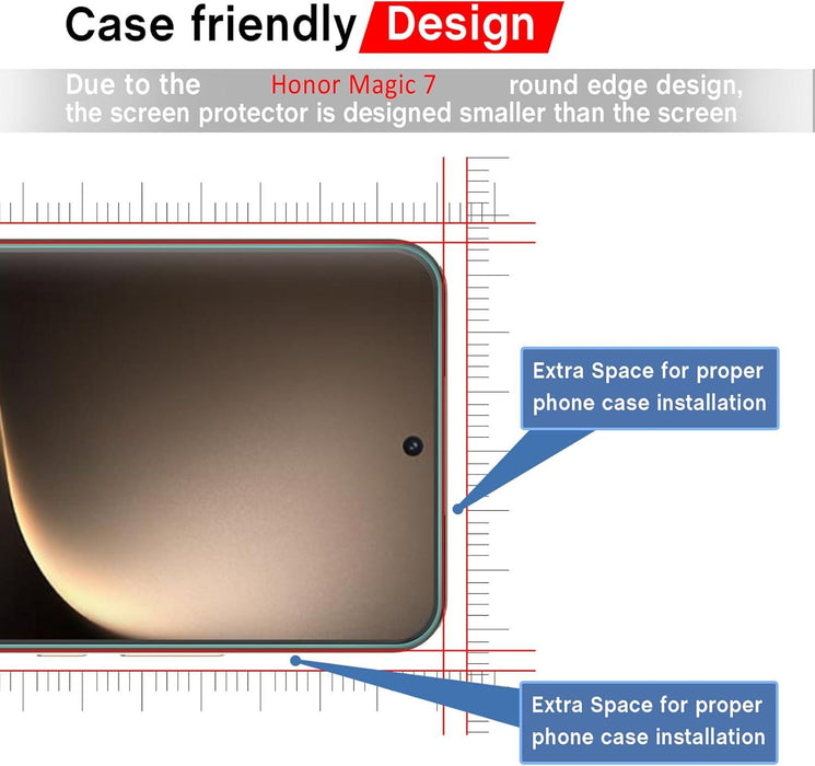 Honor Magic 7 Tempered Glass Screen Protector |2.5D|