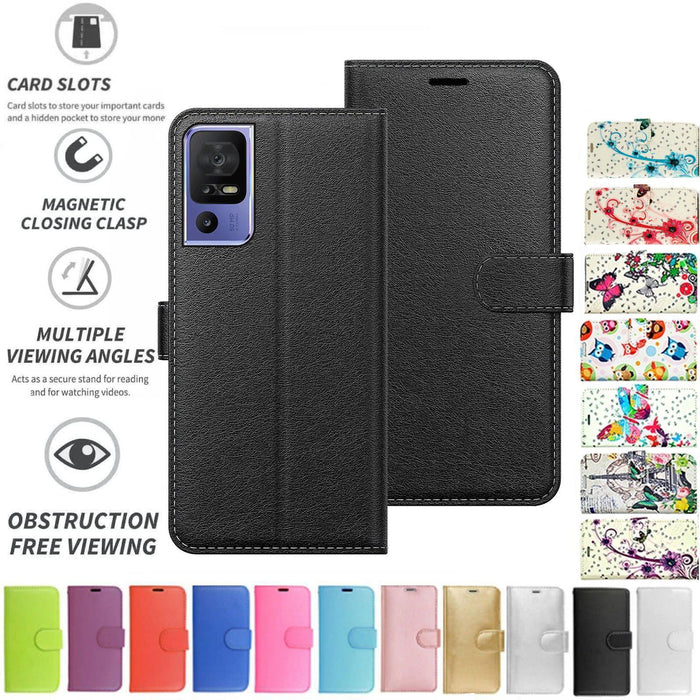 TCL 40SE Flip Folio Book Wallet Case