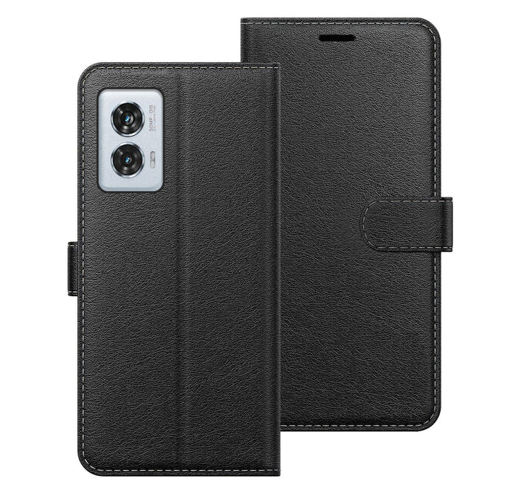 Motorola Edge 50 Fusion Case Cover Flip Folio Leather Wallet Credit Card Slot