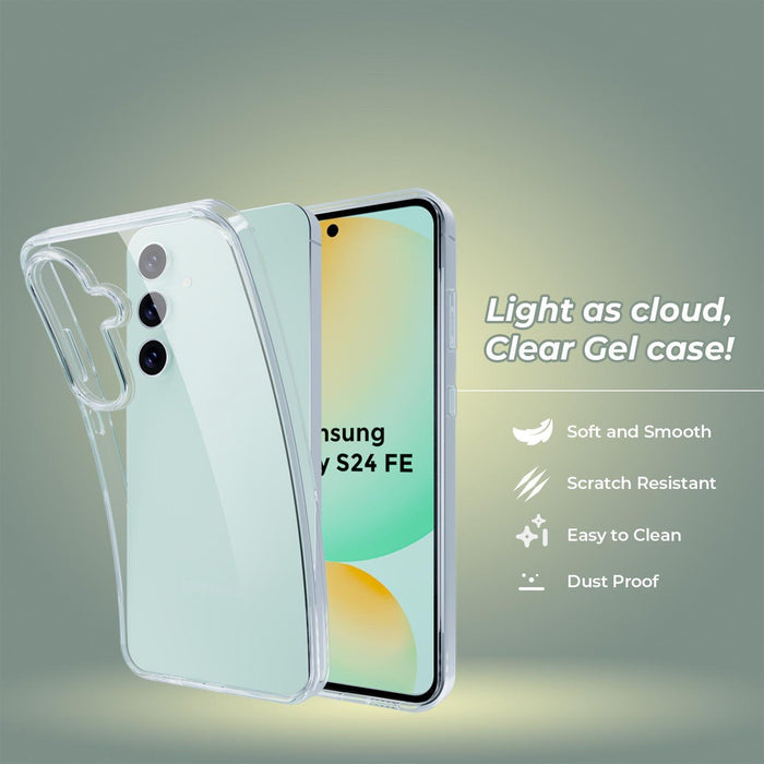 Samsung Galaxy S24 FE Silicone Gel Ultra Slim Case Clear