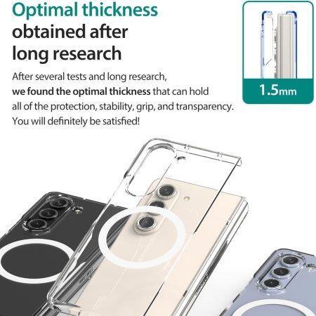 Samsung Galaxy Z Fold 5 MagSafe Case Magnetic Cover Clear