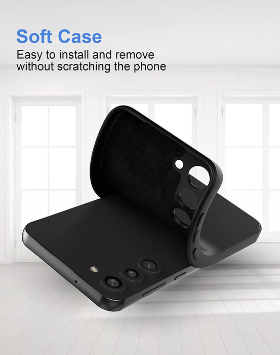 Black Gel Case Tough Shockproof Phone Case Gel Cover Skin for Samsung Galaxy S23