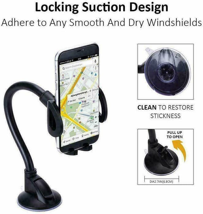 Suction cup phone holder