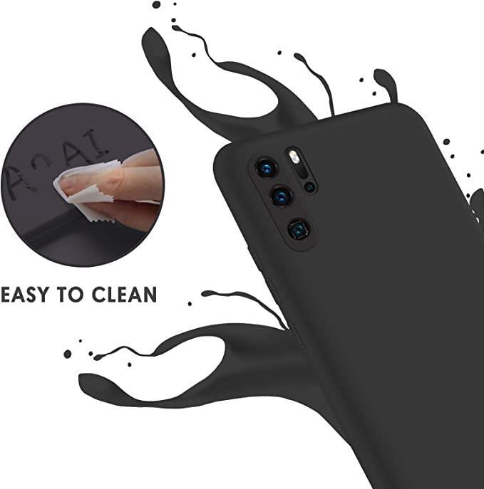 Black Gel Case Tough Shockproof Phone Case Gel Cover Skin for Huawei P30 Pro