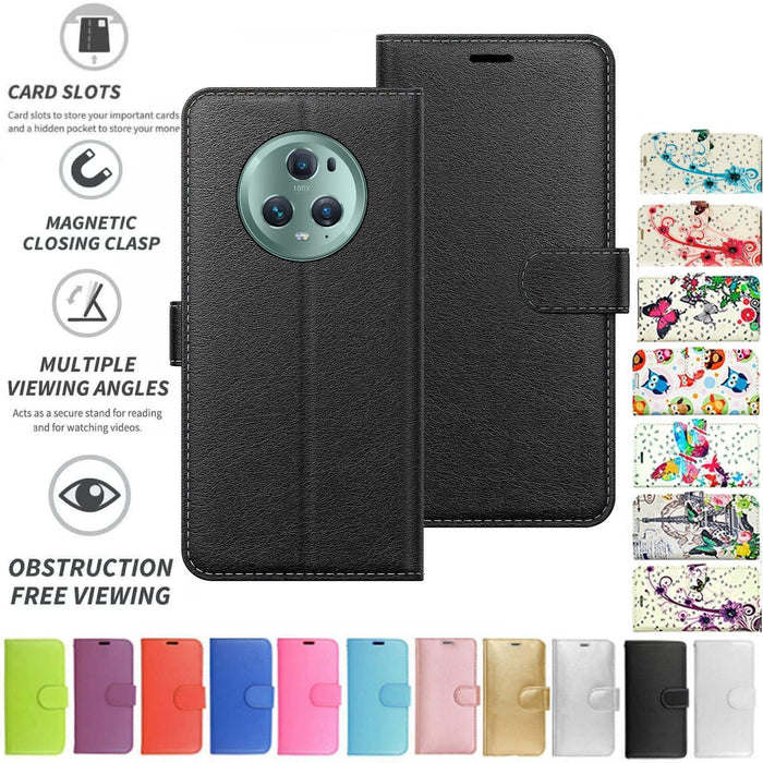 Honor Magic 5 Pro Flip Folio Book Wallet Case