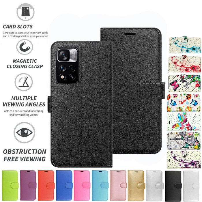 Xiaomi Redmi Note 11 5G Flip Folio Book Wallet Case