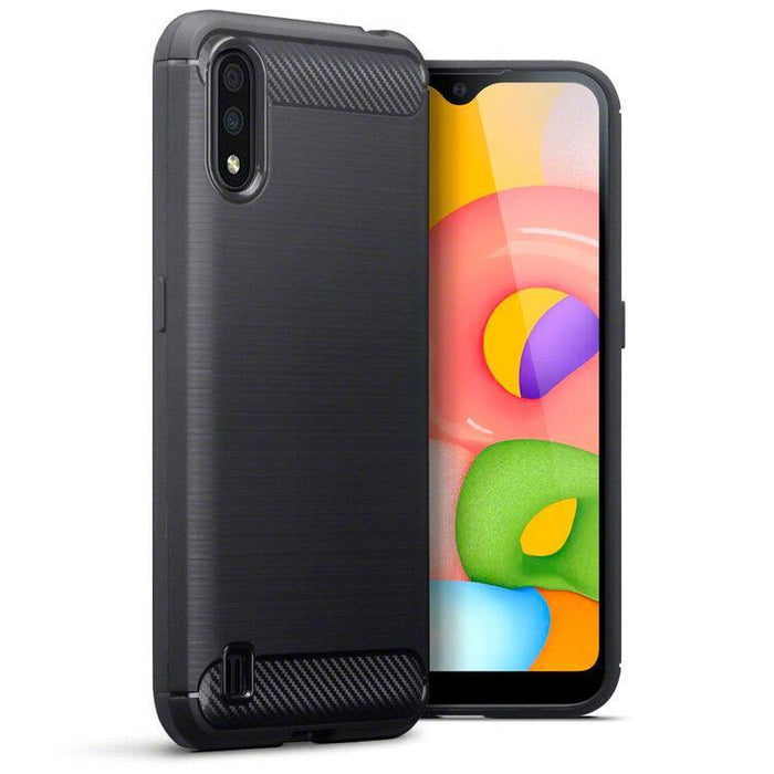 For Samsung A01 Armour Shockproof Gel Silicone Cover Case Thin