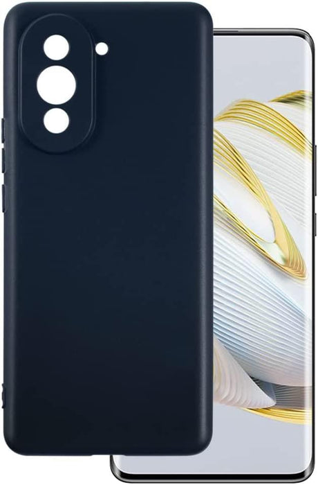 Black Gel Case Tough Shockproof Phone Case Gel Cover Skin for Huawei Nova 10 Pro