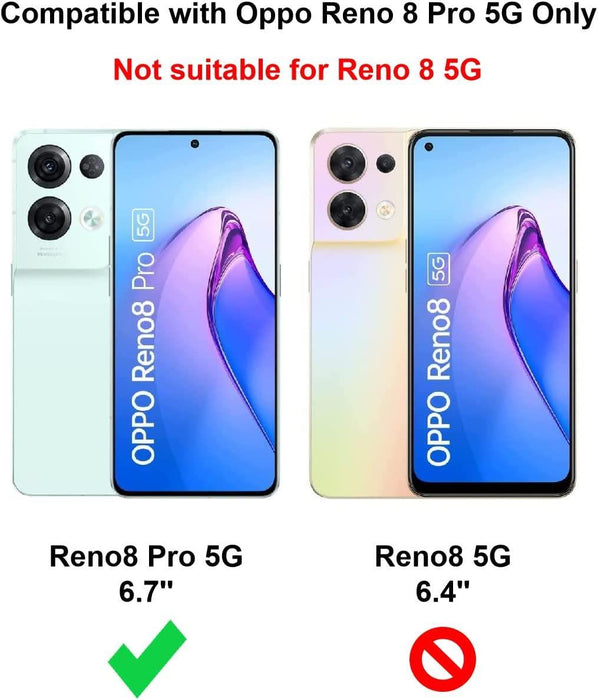 Black Gel Case Tough Shockproof Phone Case Gel Cover Skin for Oppo Reno 8 Pro 5G