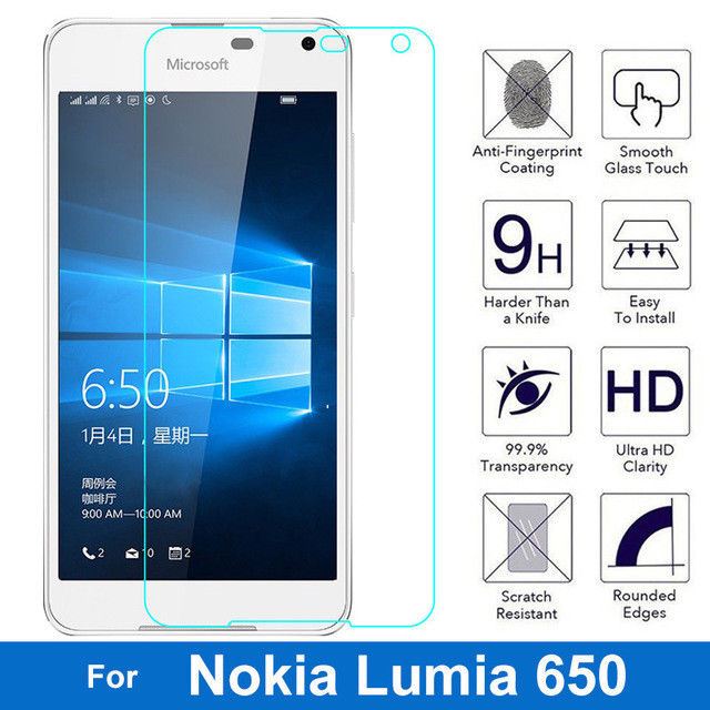 Microsoft Lumia 650  2.5D Tempered Glass Screen Protector