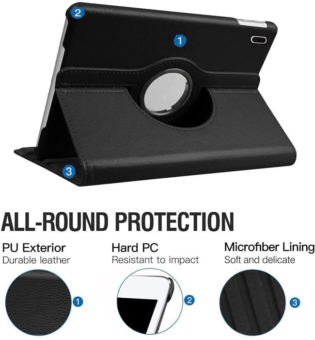 Samsung Galaxy Tab S7 FE 12.4" (2021) T730 T736, Tab S8+ 12.4" (2022) X800 X806, 360 Rotating Folio Case