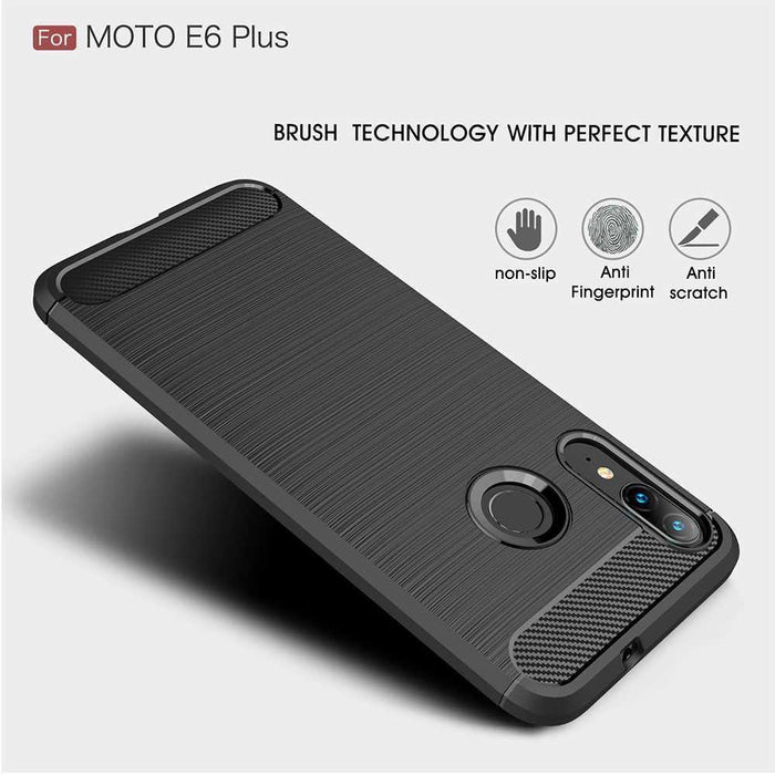 For Motorola E6 Plus Armour Shockproof Gel Case Silicone Cover Case Thin