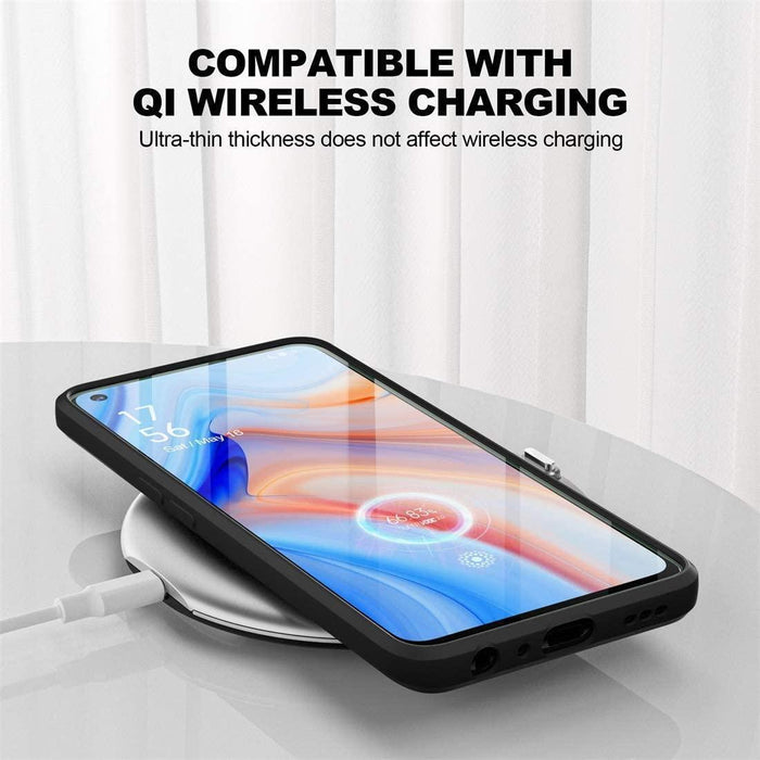 Black Gel Case Tough Shockproof Phone Case Gel Cover Skin for Moto Edge 30 Neo