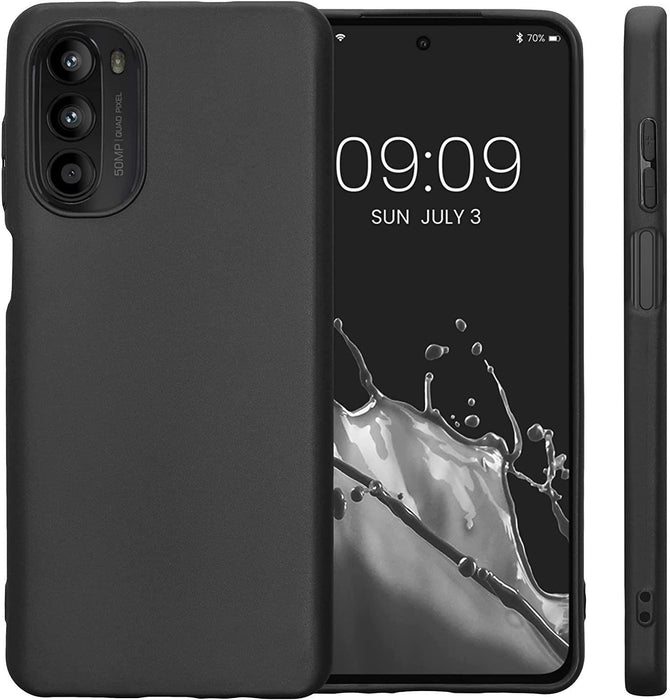 Black Gel Case Tough Shockproof Phone Case Gel Cover Skin for Moto G82