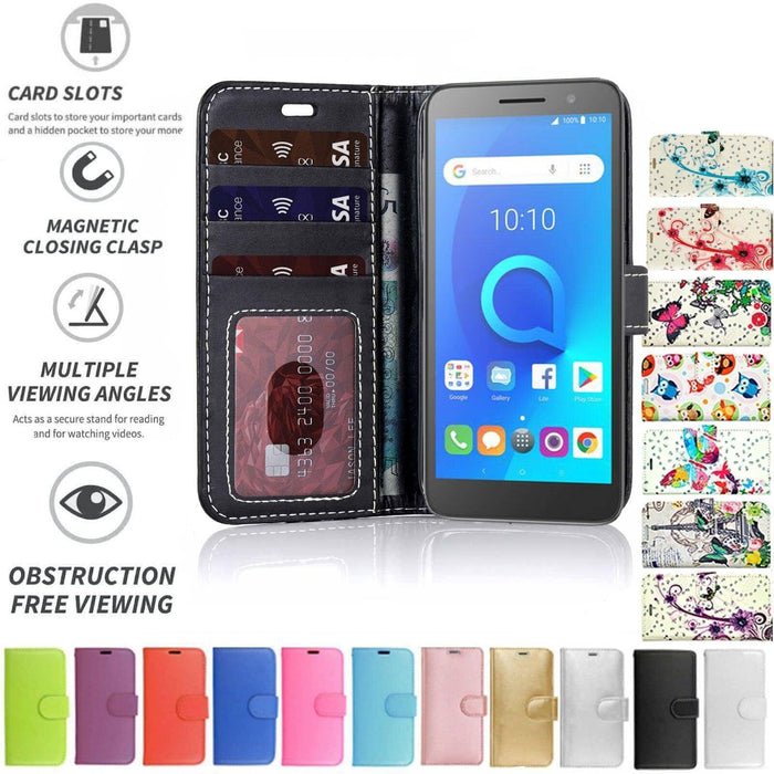 Alcatel 3 Flip Folio Book Wallet Case Wallet Case, Flip Case, Folio Case Revive