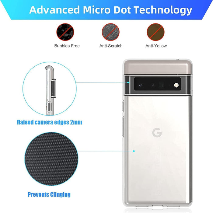 Google Pixel 6 Pro Silicone Gel Ultra Slim Case Clear