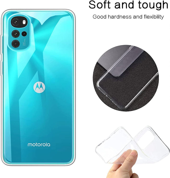 Motorola Moto E32 Silicone Gel Ultra Slim Case Clear