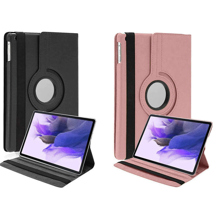 Samsung Galaxy Tab S7 FE 12.4" (2021) T730 T736, Tab S8+ 12.4" (2022) X800 X806, 360 Rotating Folio Case