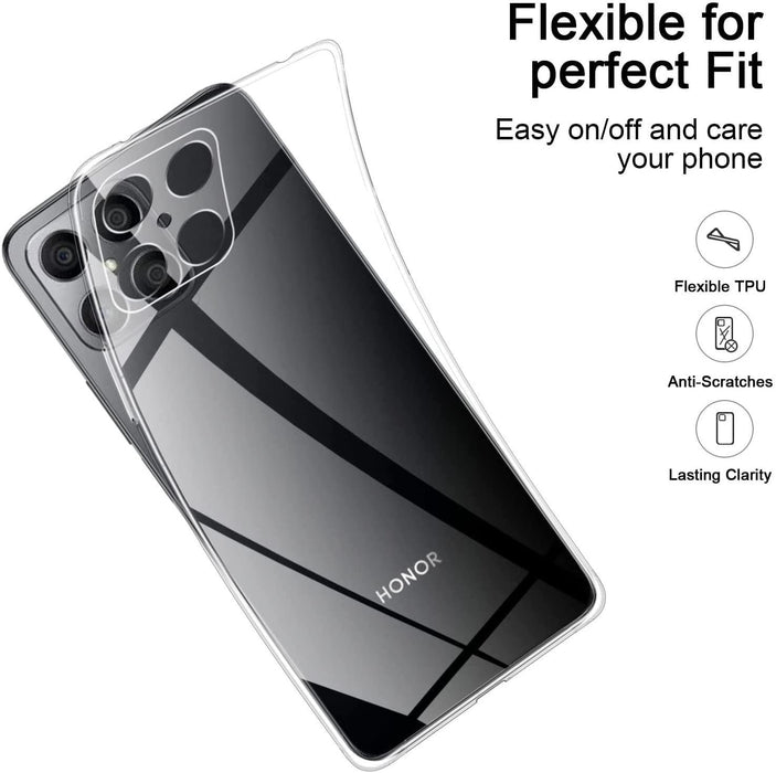 Huawei Honor X8 Silicone Gel Ultra Slim Case Clear