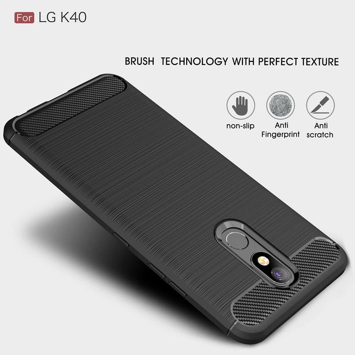 For LG K40 Armour Shockproof Gel Case Silicone Cover Case Thin
