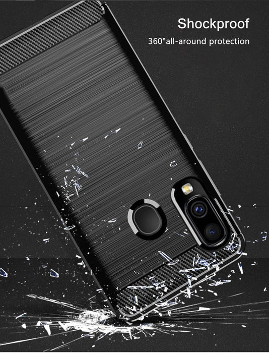 For Samsung A20e Armour Shockproof Gel Case Silicone Cover Case Thin