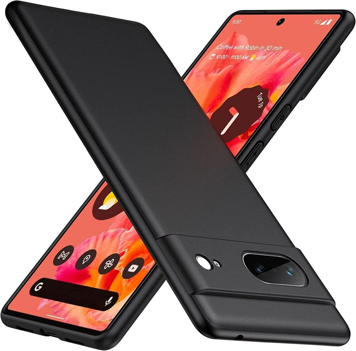 Black Gel Case Tough Shockproof Phone Case Gel Cover Skin for Google Pixel 7