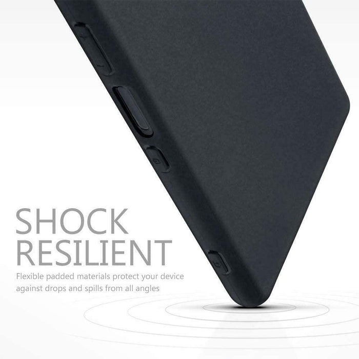 Black Gel Case Tough Shockproof Phone Case Gel Cover Skin for Sony Xperia 10 III
