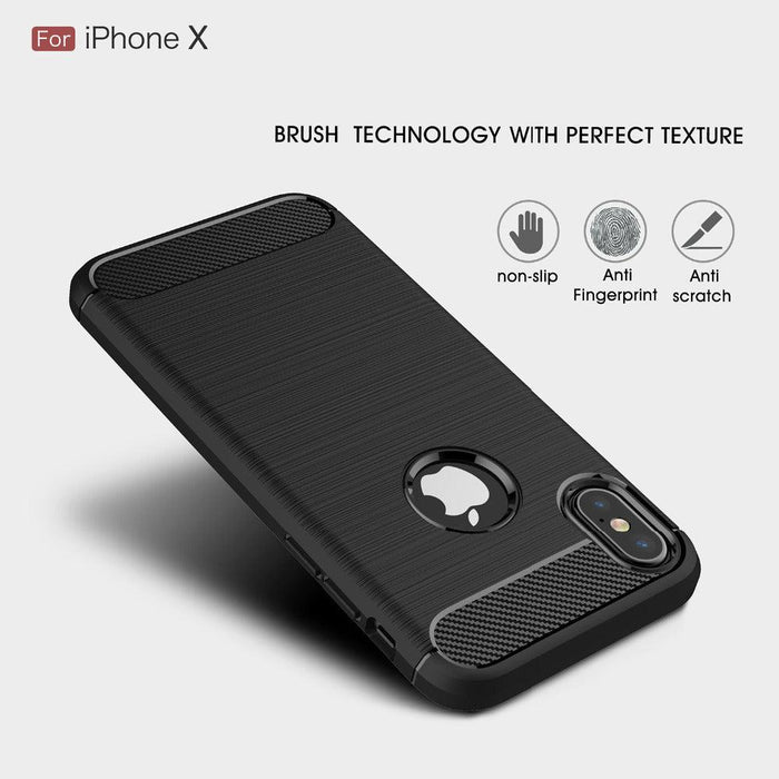 For Apple iPhone X/Xs Armour Shockproof Gel Case Silicone Cover Case Thin