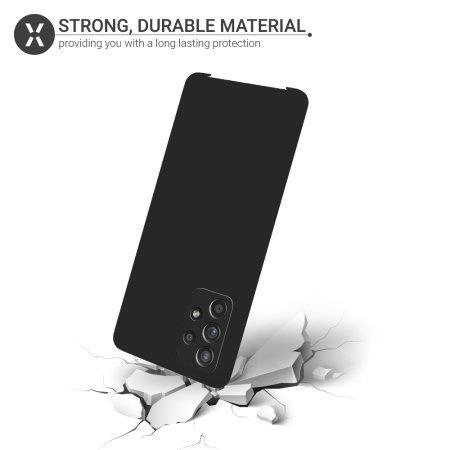 Black Gel Case Tough Shockproof Phone Case Gel Cover Skin for Samsung Galaxy A52