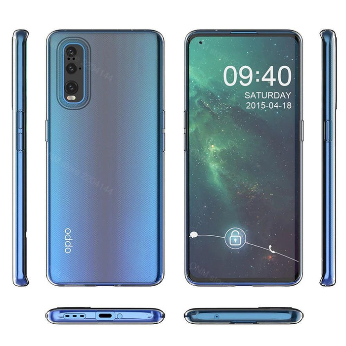 Oppo Find X2 Pro Silicone Gel Ultra Slim Case Clear