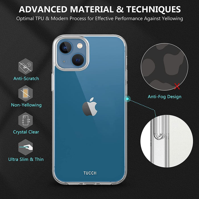 Apple iPhone 13 Silicone Gel Ultra Slim Case Clear