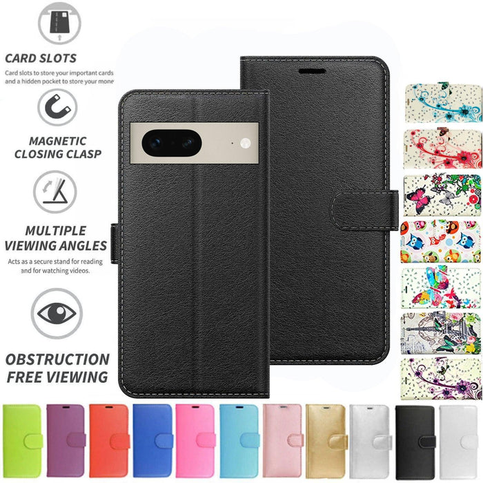 Google Pixel 7 Flip Folio Book Wallet Case