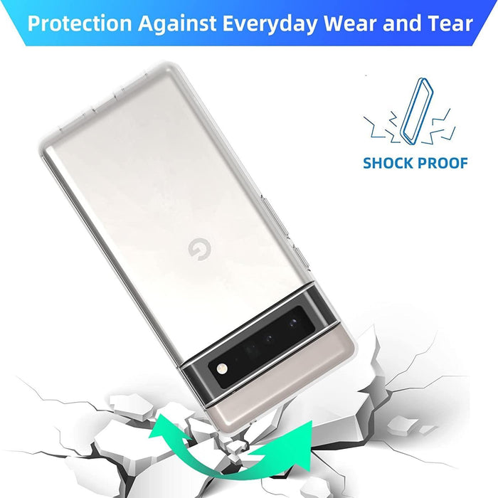 Google Pixel 6 Pro Silicone Gel Ultra Slim Case Clear