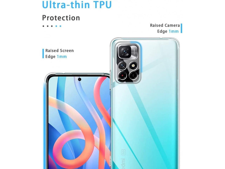 Xiaomi Redmi Note 11T 5G Silicone Gel Ultra Slim Case Clear