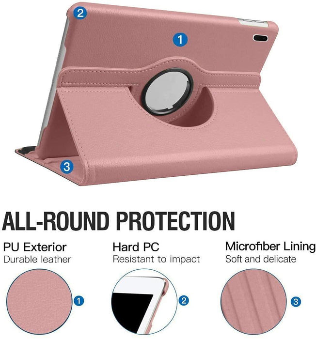 Samsung Galaxy Tab S7 FE 12.4" (2021) T730 T736, Tab S8+ 12.4" (2022) X800 X806, 360 Rotating Folio Case