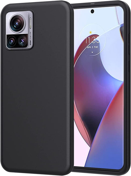Black Gel Case Tough Shockproof Phone Case Gel Cover Skin for Moto Edge 30 Ultra