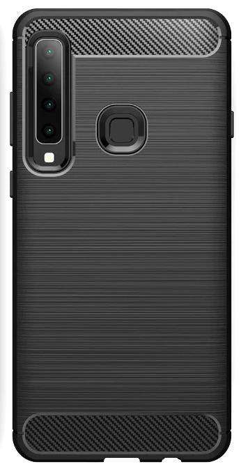 Shockproof Case Gel Skin Carbon Fibre /Brushed Metal Effect Samsung Galaxy A7 2018
