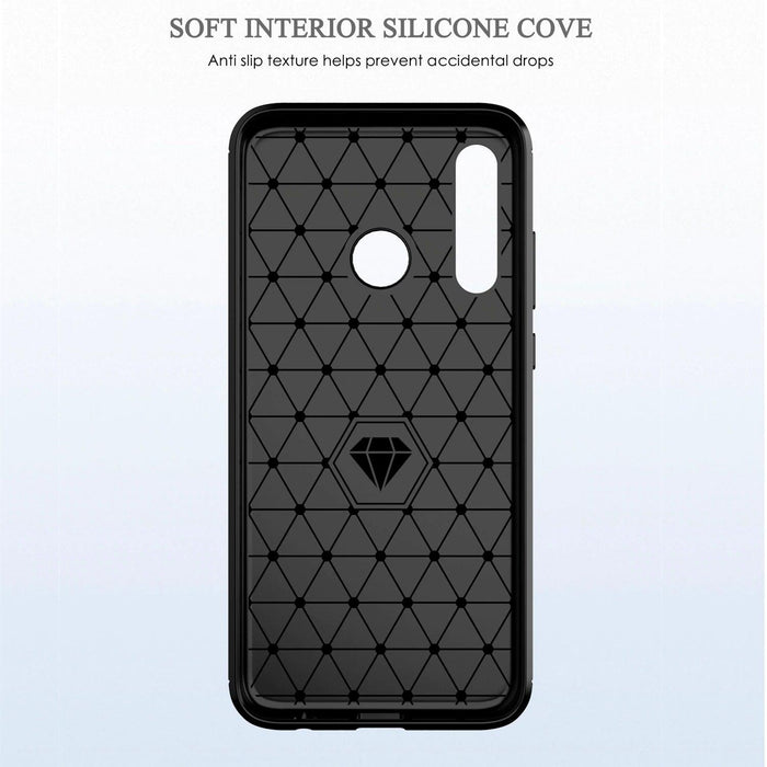 For HUAWEI P Smart 2019 Armour Shockproof Protective Gel Case Silicone Cover Case