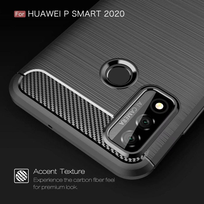 For Huawei P Smart 2021 Armour Shockproof Protective Gel Case Silicone Cover Case