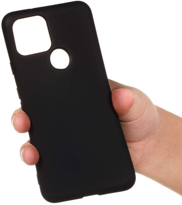 Black Gel Case Tough Shockproof Phone Case Gel Cover Skin for Google Pixel 4A 5G