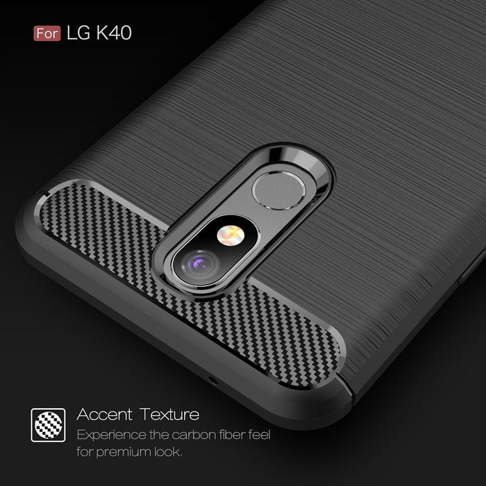 For LG K40 Armour Shockproof Gel Case Silicone Cover Case Thin