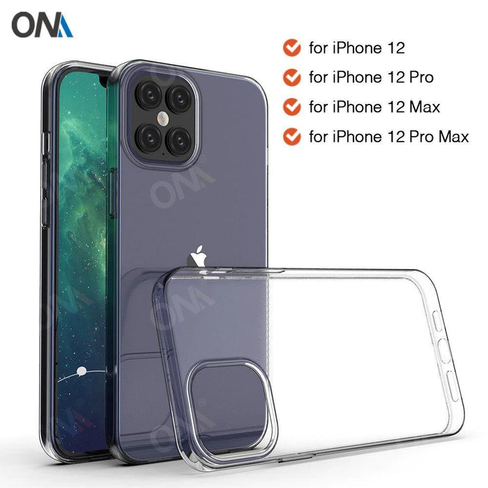 Apple iPhone 12 Pro Silicone Gel Ultra Slim Case Clear