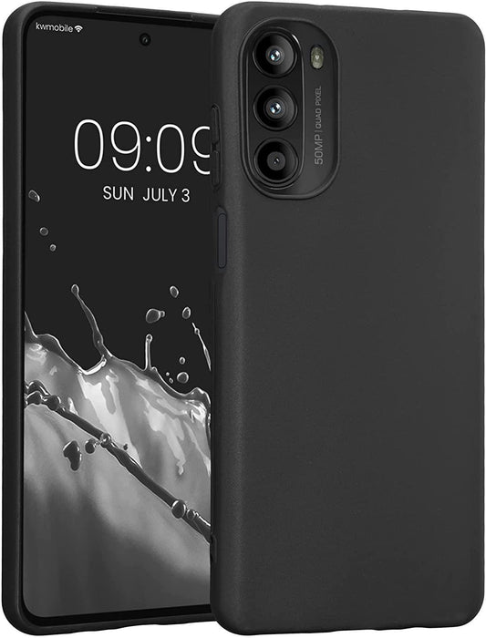 Black Gel Case Tough Shockproof Phone Case Gel Cover Skin for Moto G82