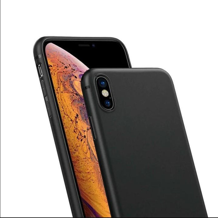 Black Gel Case Tough Shockproof Phone Case Gel Cover Skin for iPhone XS MAX